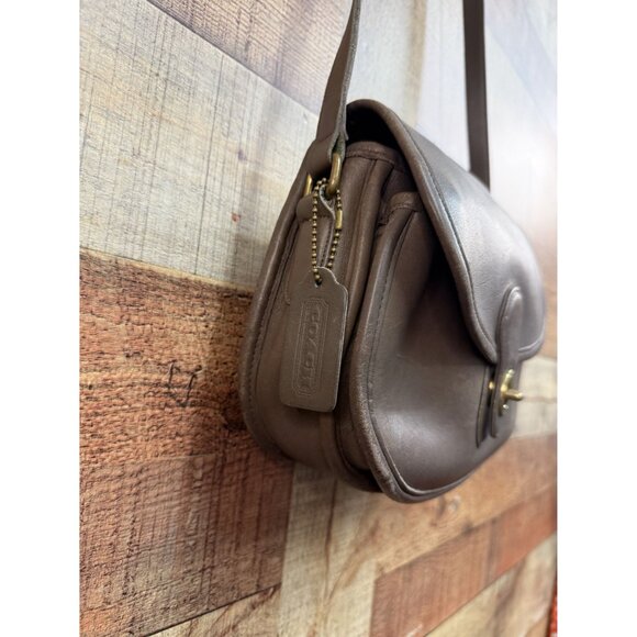 Vintage Coach 9954 Prairie Bag in Brown Leather Crossbody Purse - Picture 5 of 16